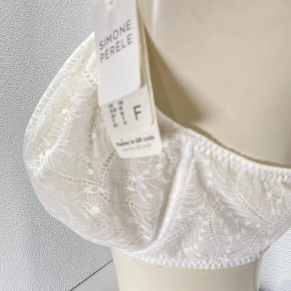 Simone Pérèle Comète Molded Underwire Unlined Bra Size: 38F | Color: White - Picture 2 of 6